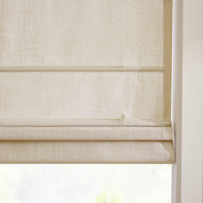 Lesley Custom Linen Roman Shades