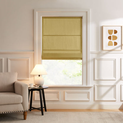 Lesley Custom Linen Roman Shades