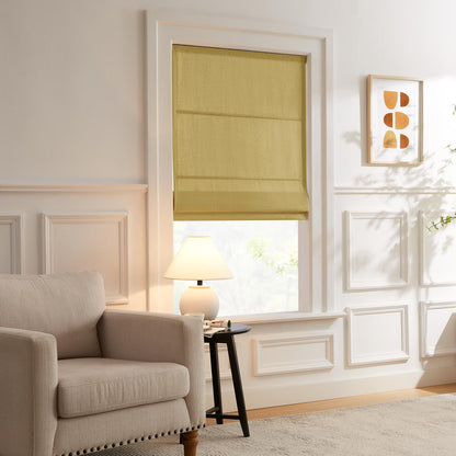 Lesley Custom Linen Roman Shades