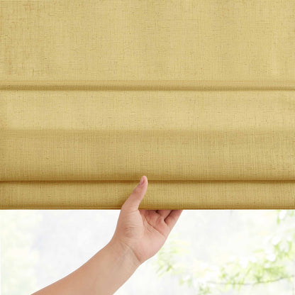 Lesley Custom Linen Roman Shades