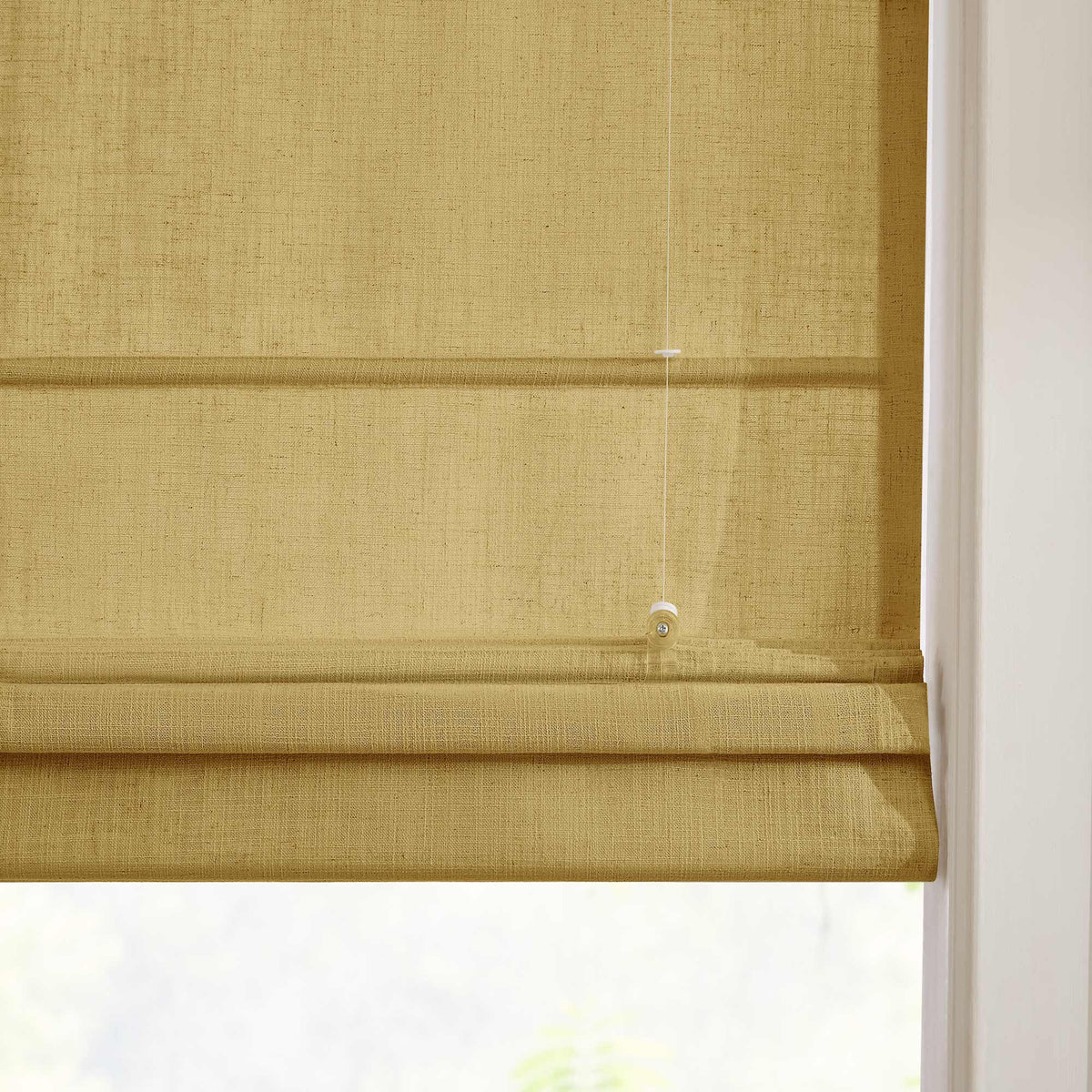 Lesley Custom Linen Roman Shades