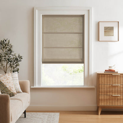 Lesley Custom Linen Roman Shades