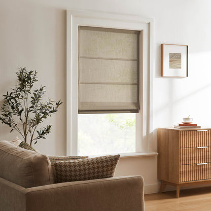 Lesley Custom Linen Roman Shades
