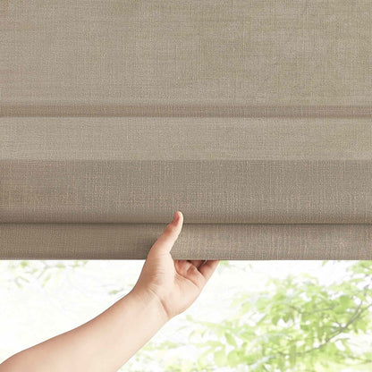 Lesley Custom Linen Roman Shades