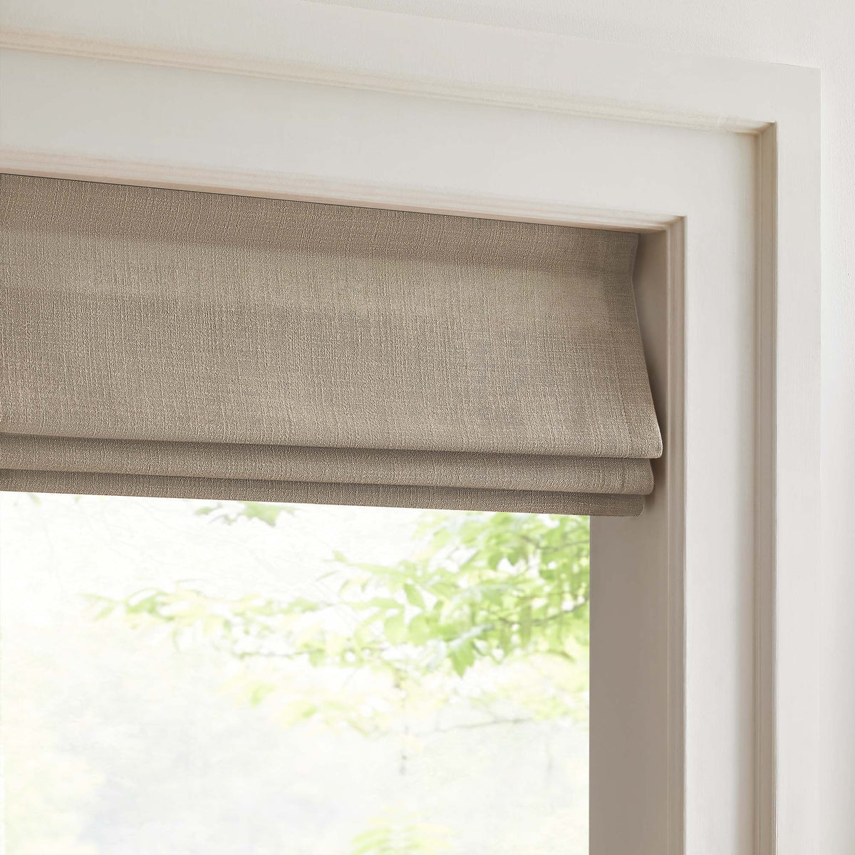Lesley Custom Linen Roman Shades