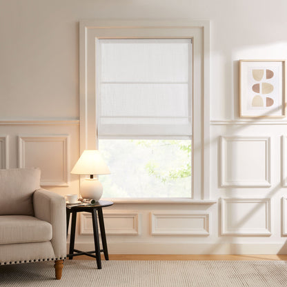 Lesley Custom Linen Roman Shades