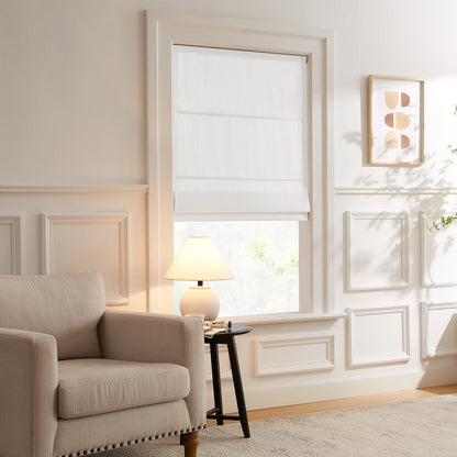 Lesley Custom Linen Roman Shades