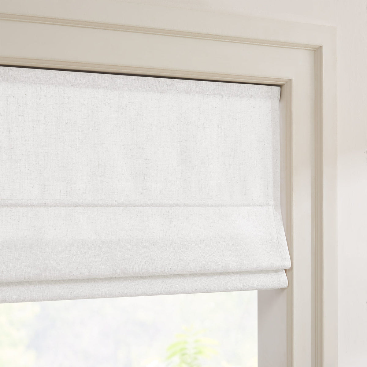 Lesley Custom Linen Roman Shades