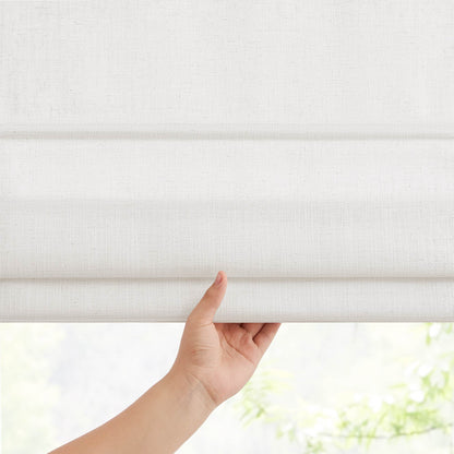 Lesley Custom Linen Roman Shades