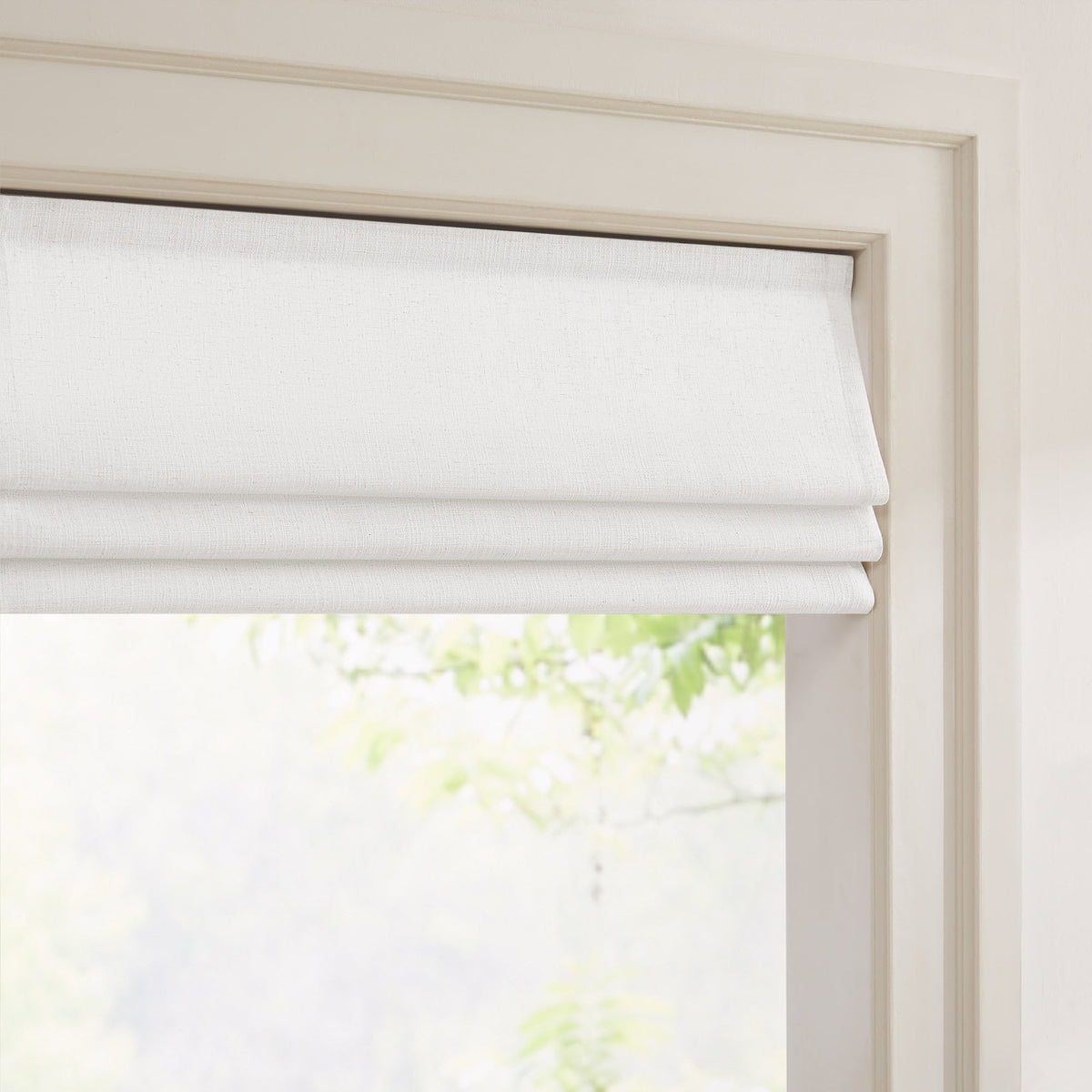 Lesley Custom Linen Roman Shades