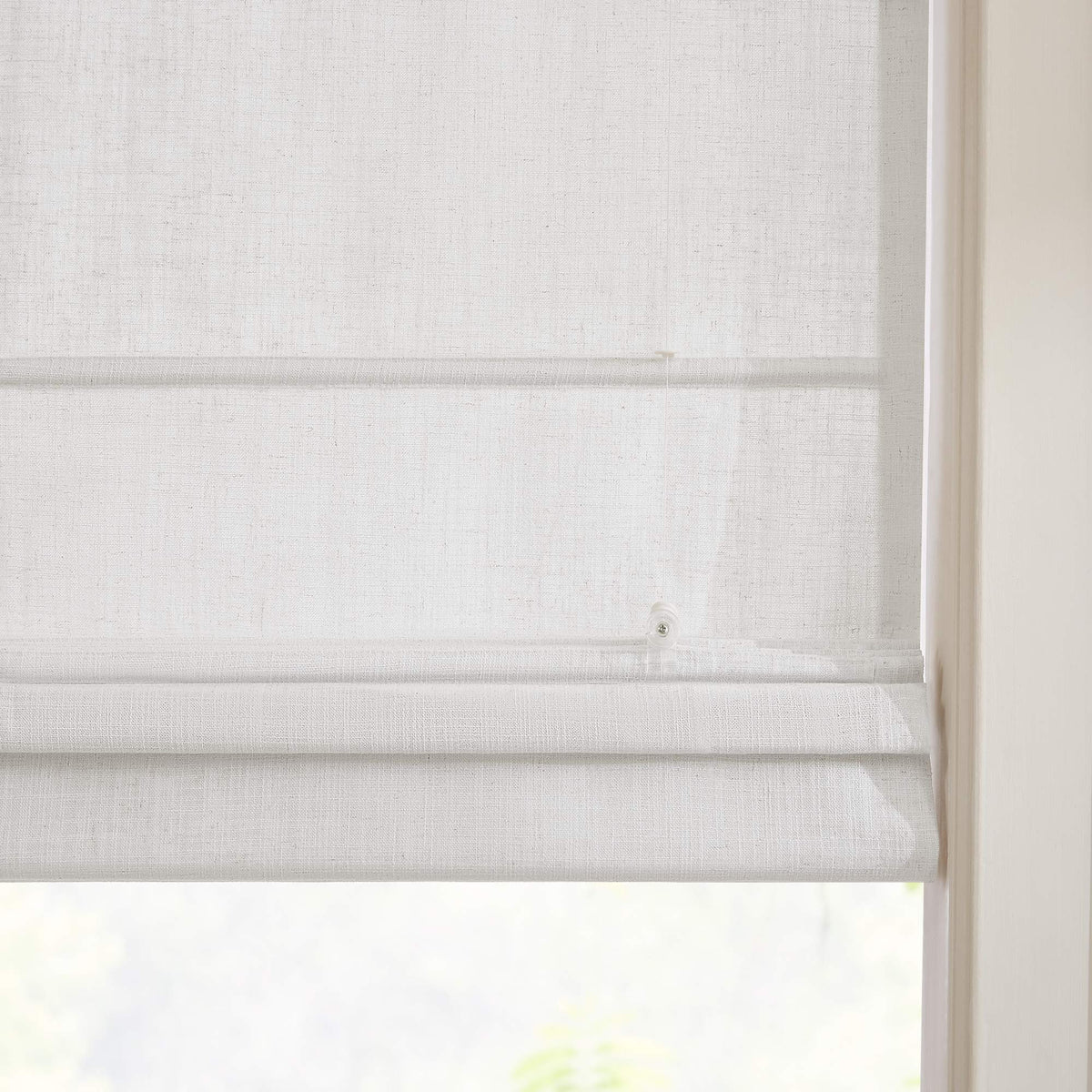 Lesley Custom Linen Roman Shades