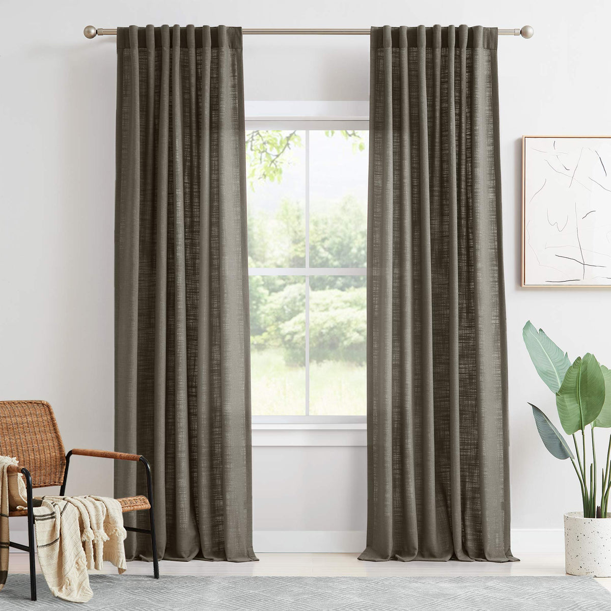 Lesley Linen Blend Curtains