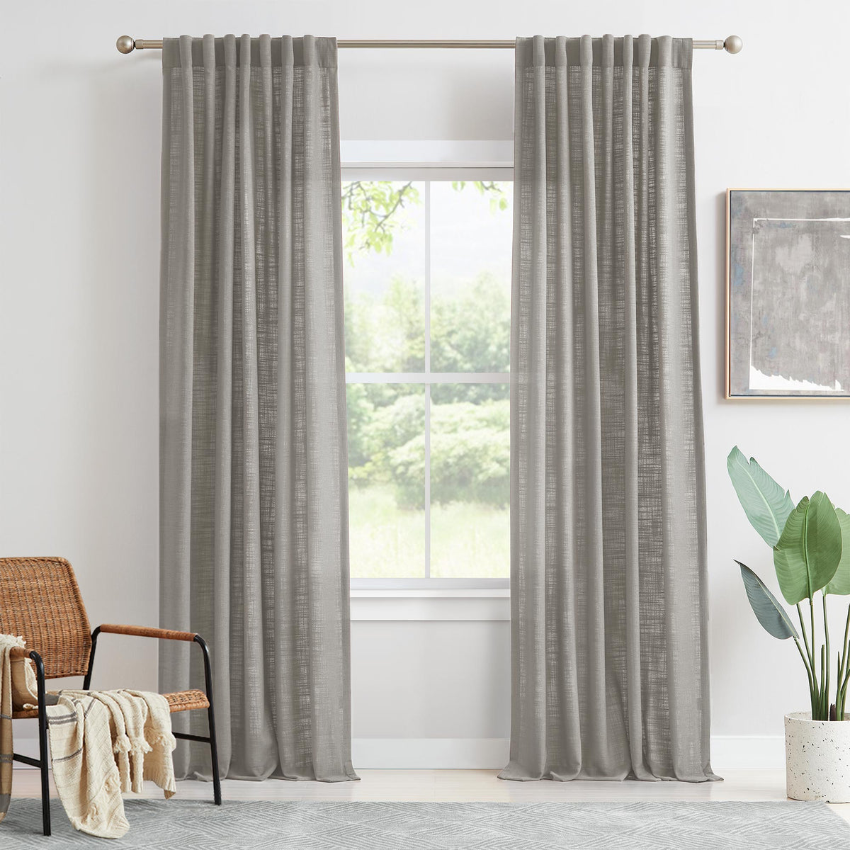 Lesley Linen Blend Curtains