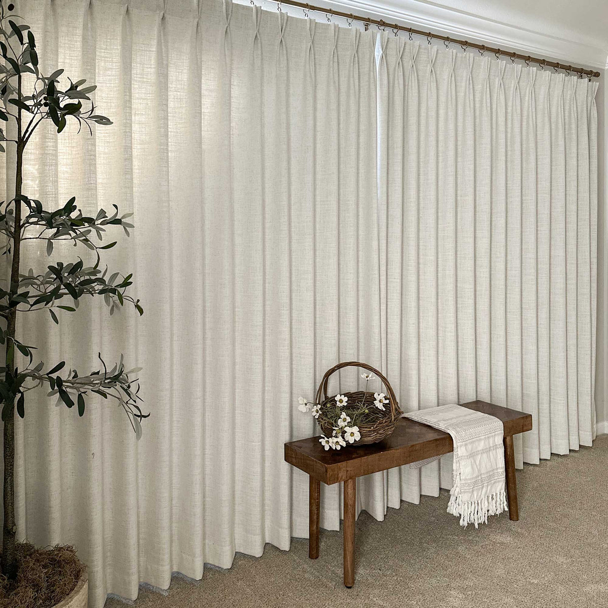 Lesley Linen Blend Curtains