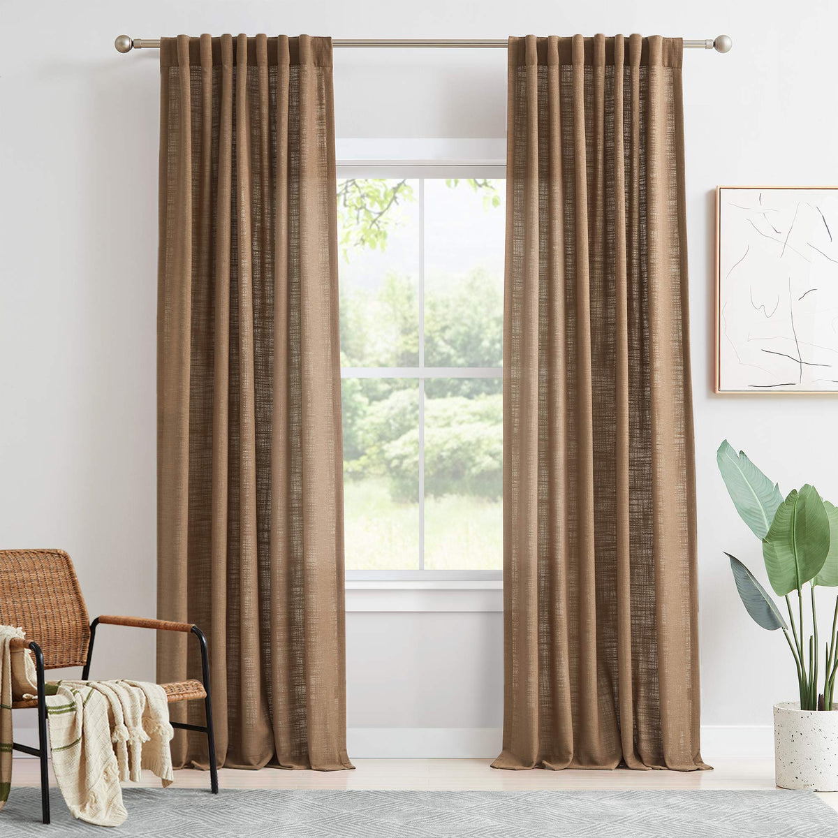 Lesley Linen Blend Curtains