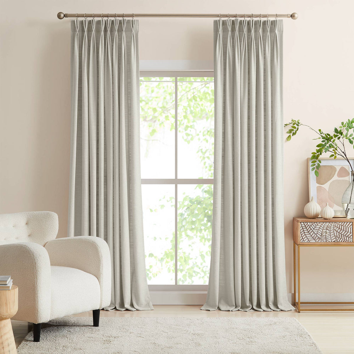 Lesley Linen Blend Curtains
