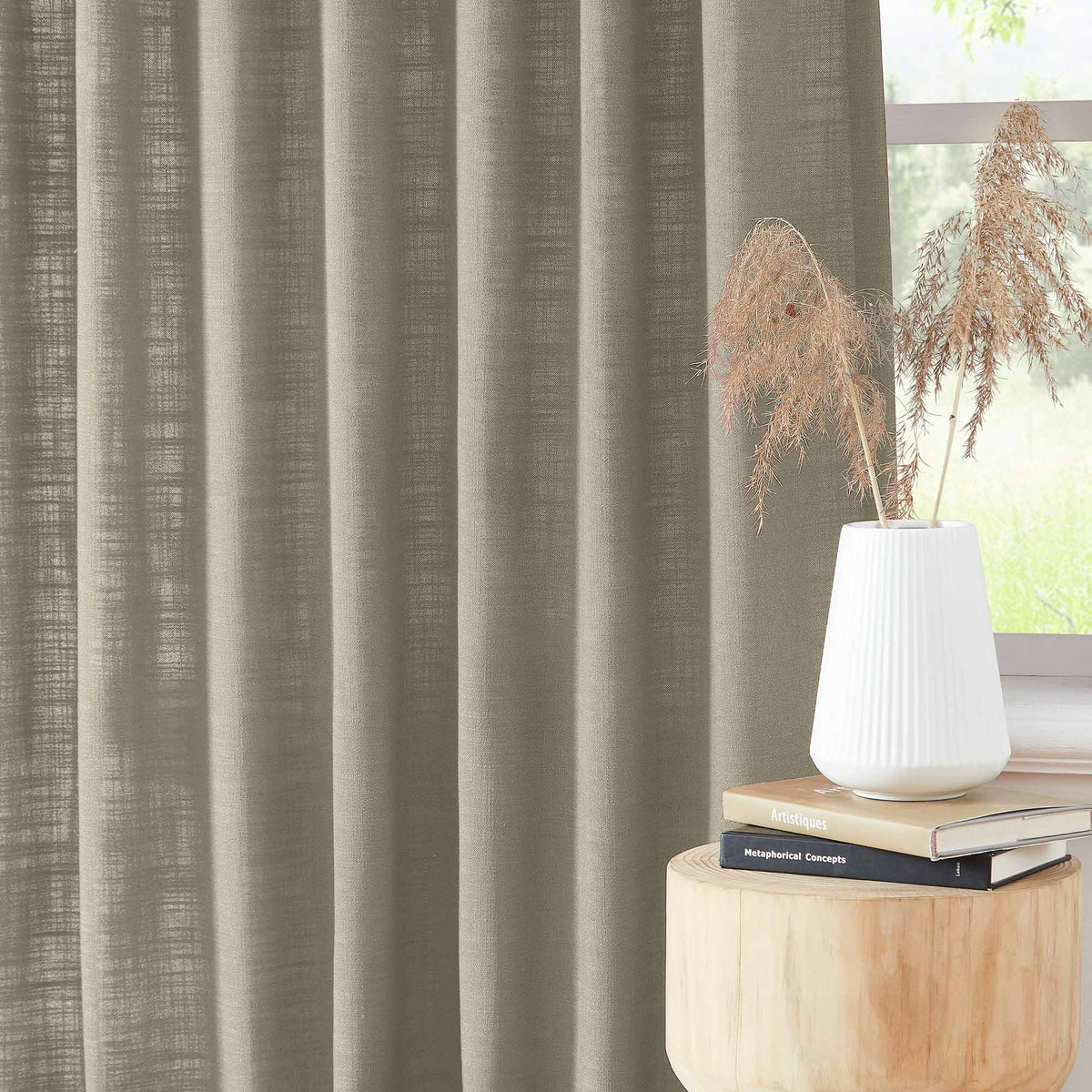 Lesley Linen Blend Curtains