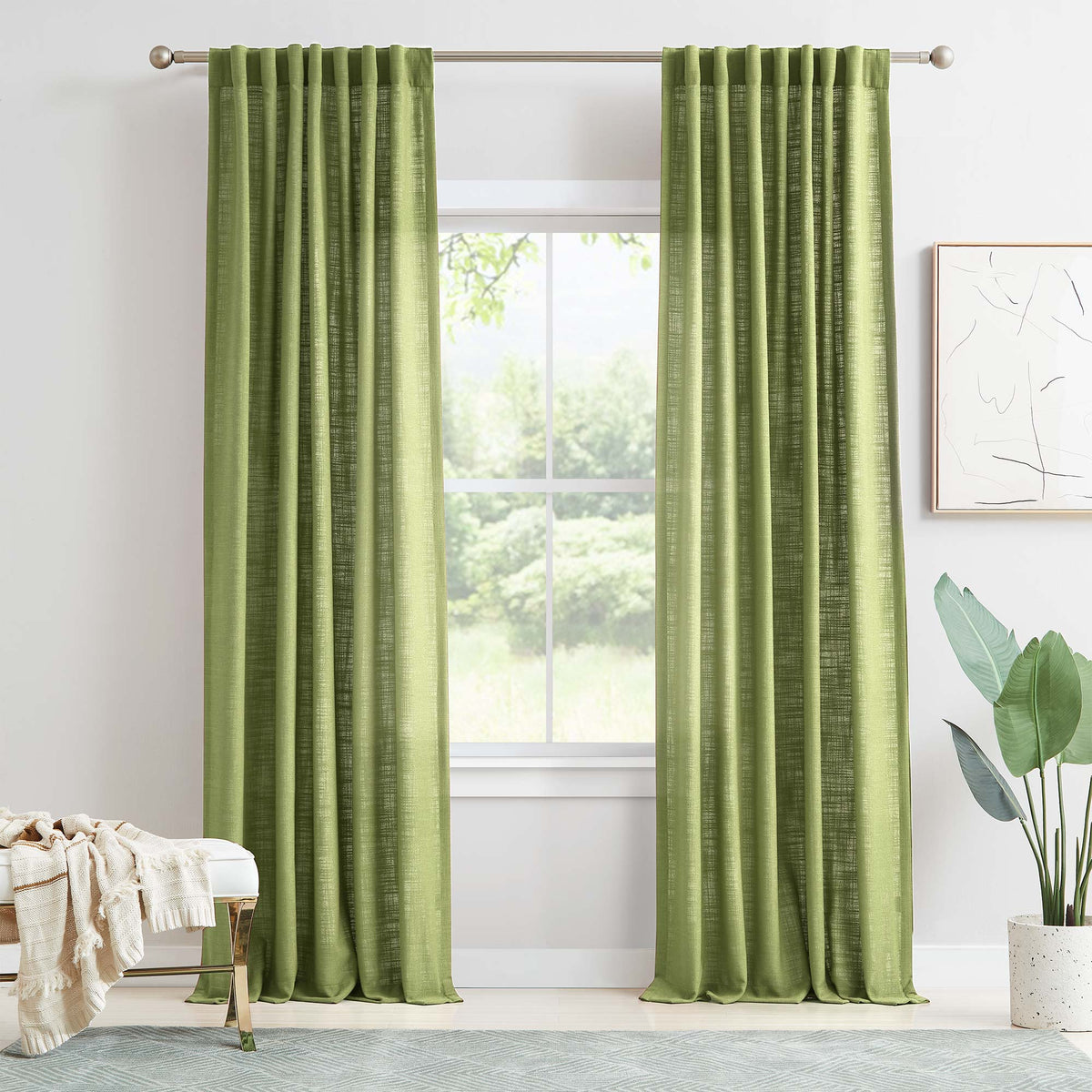 Lesley Linen Blend Curtains