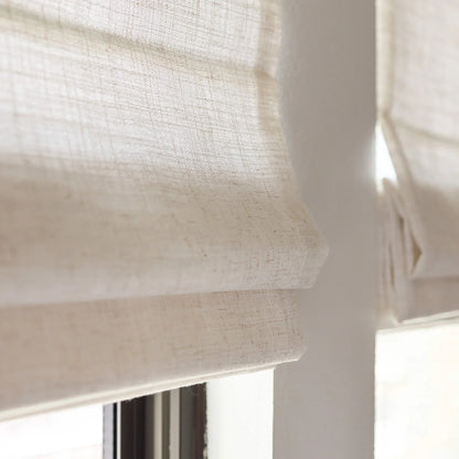 Lesley Custom Linen Roman Shades
