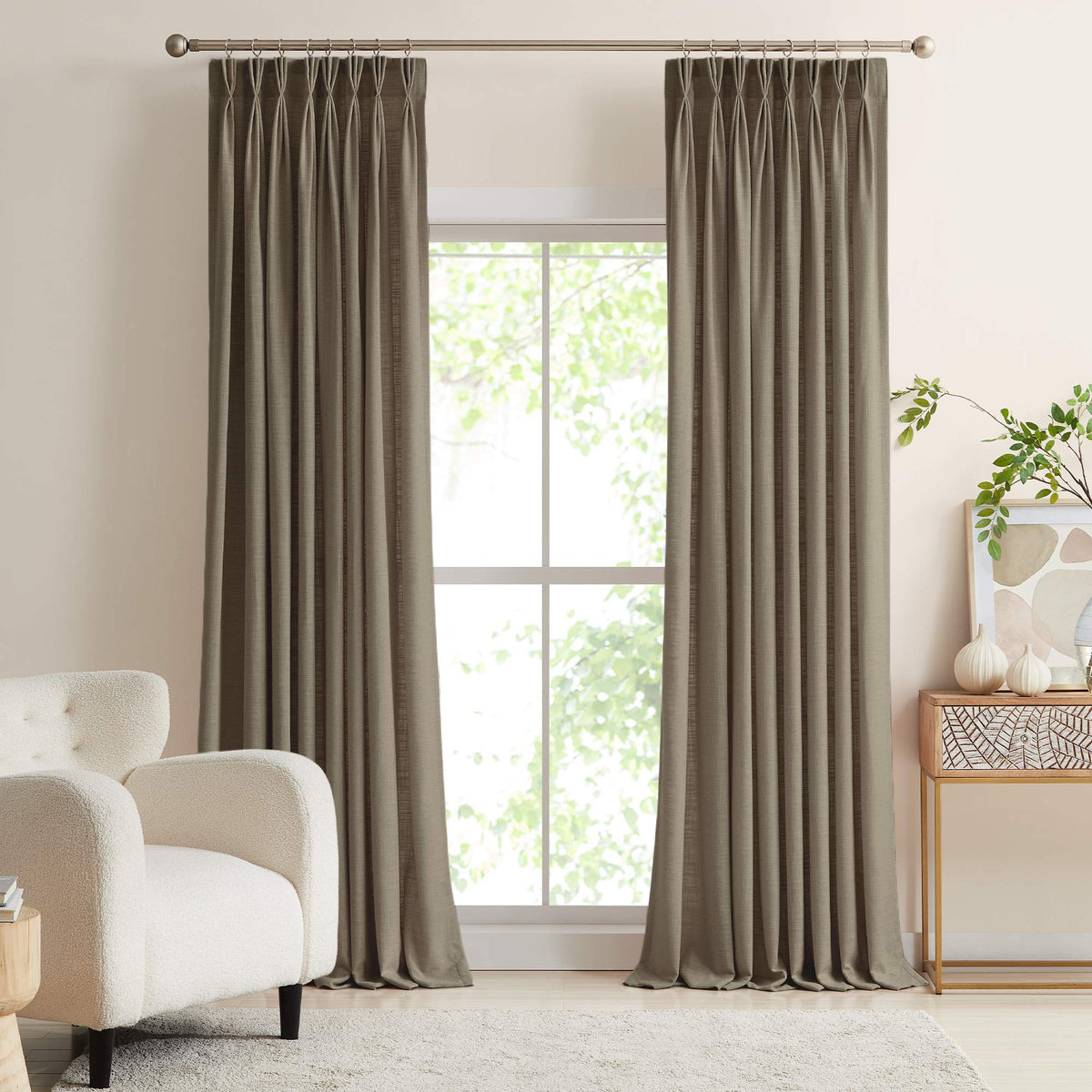 Lesley Linen Blend Curtains