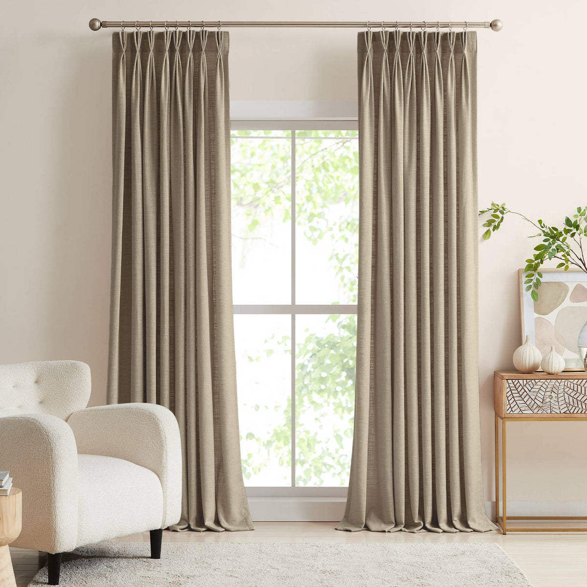 Lesley Linen Blend Curtains