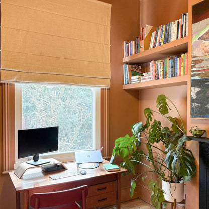 Lesley Custom Linen Roman Shades