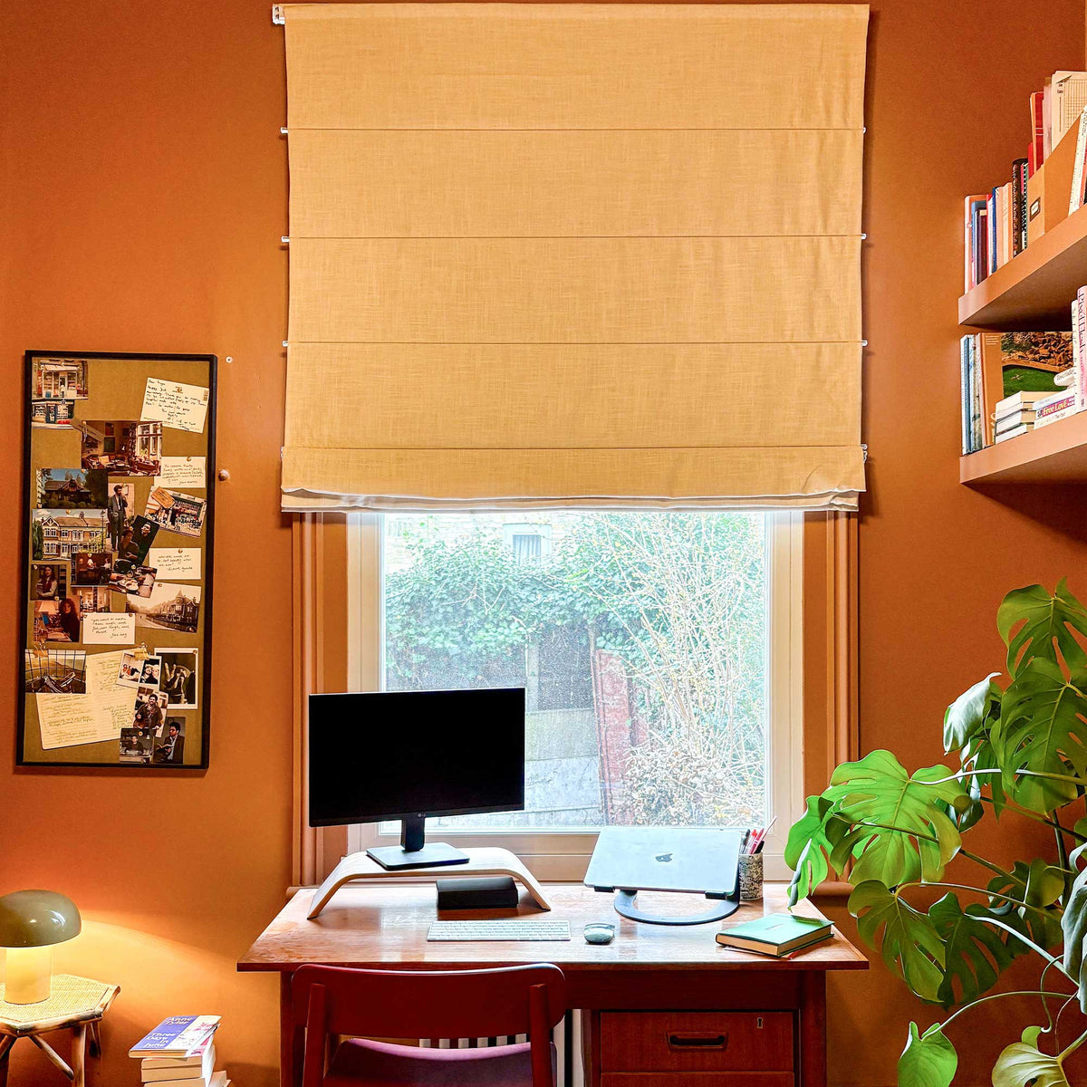 Lesley Custom Linen Roman Shades