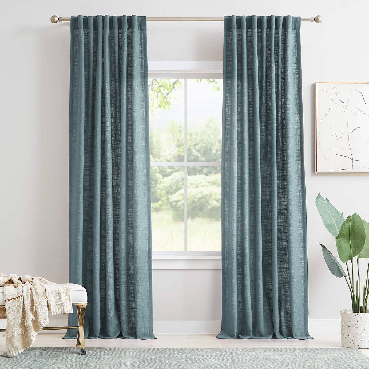 Lesley Linen Blend Curtains