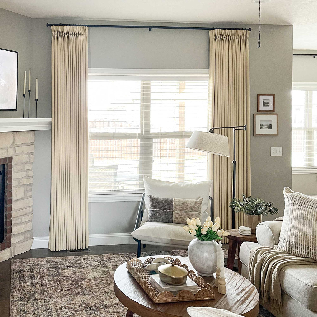 Lesley Linen Blend Curtains