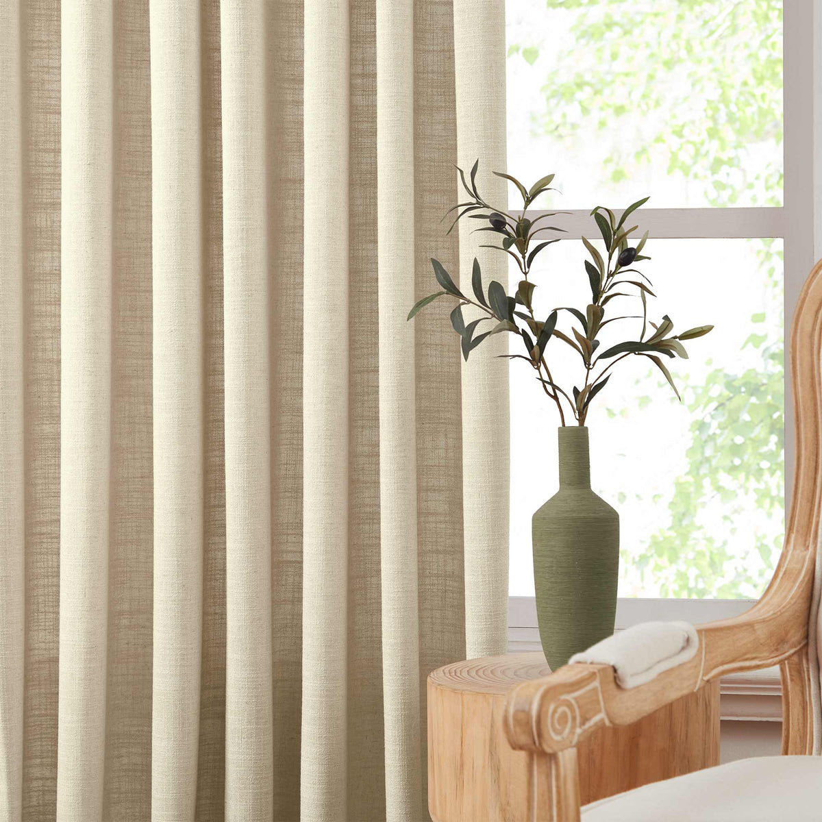 Lesley Linen Blend Curtains