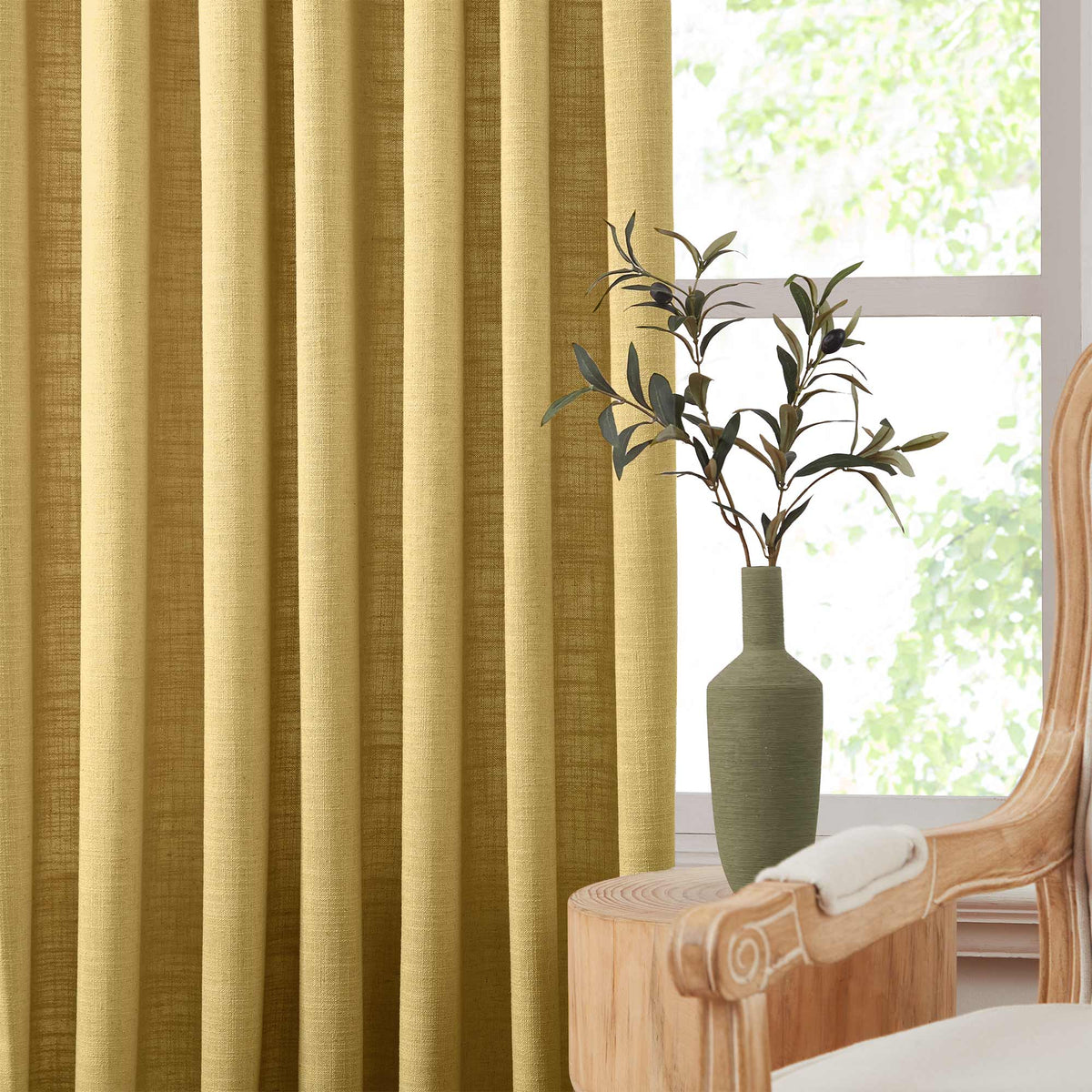 Lesley Linen Blend Curtains