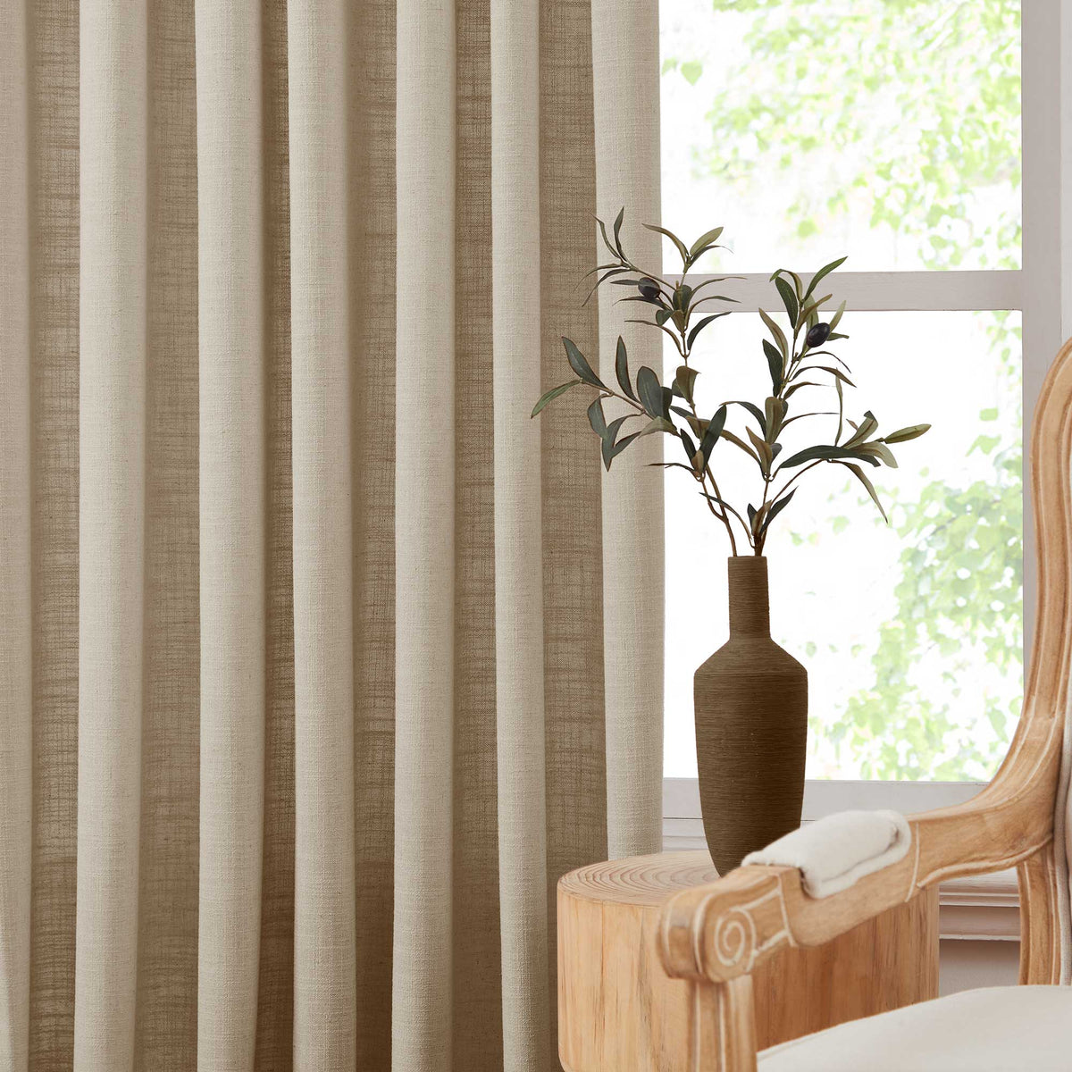 Lesley Linen Blend Curtains