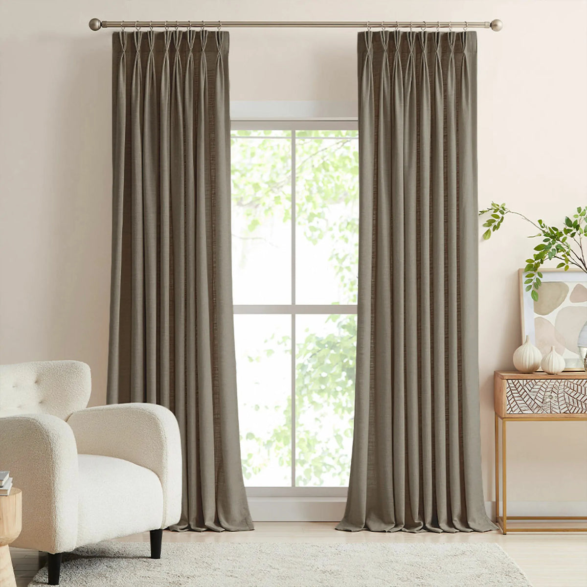 Lesley Linen Blend Curtains