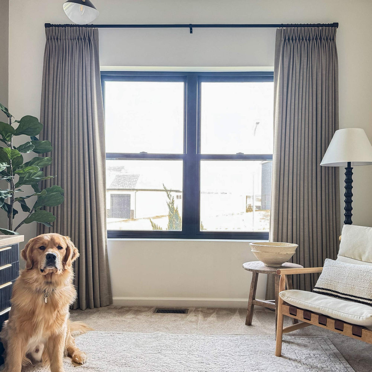 Lesley Linen Blend Curtains