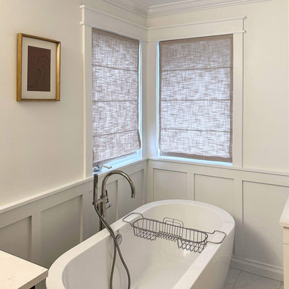 Lesley Custom Linen Roman Shades