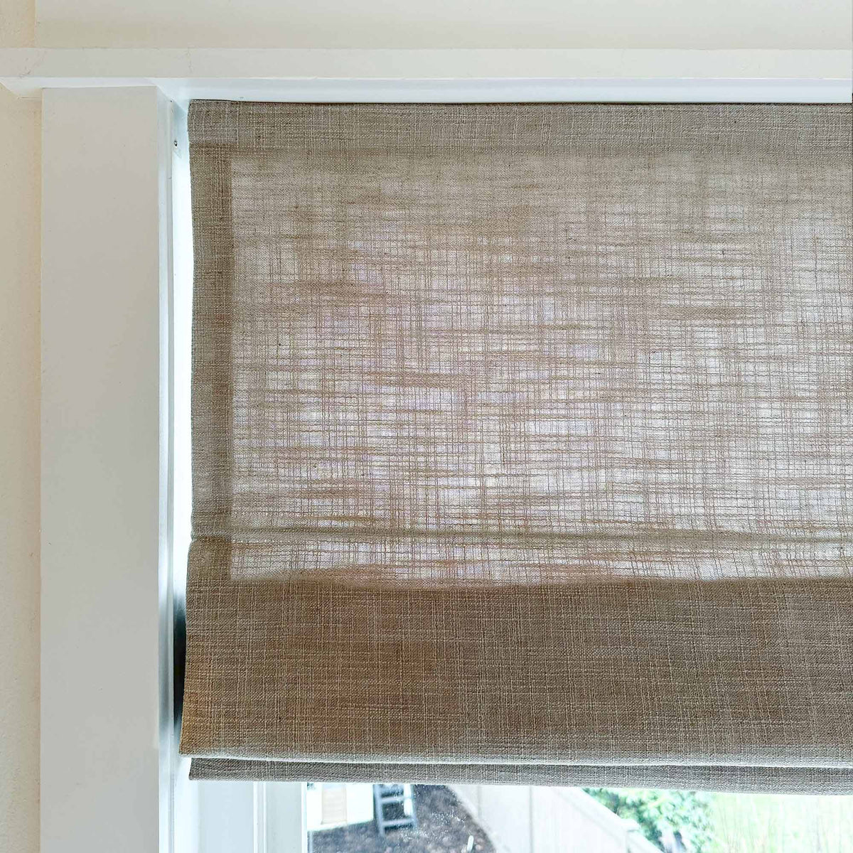 Lesley Custom Linen Roman Shades