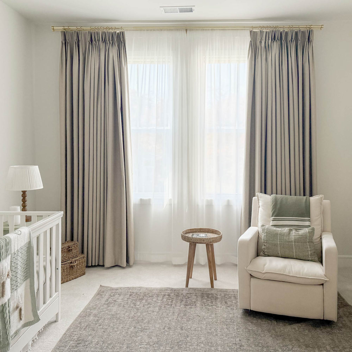 Liz Solid Flame Retardant Sheer Curtains