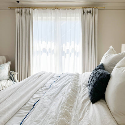Margaret Durable Solid Sheer Curtains