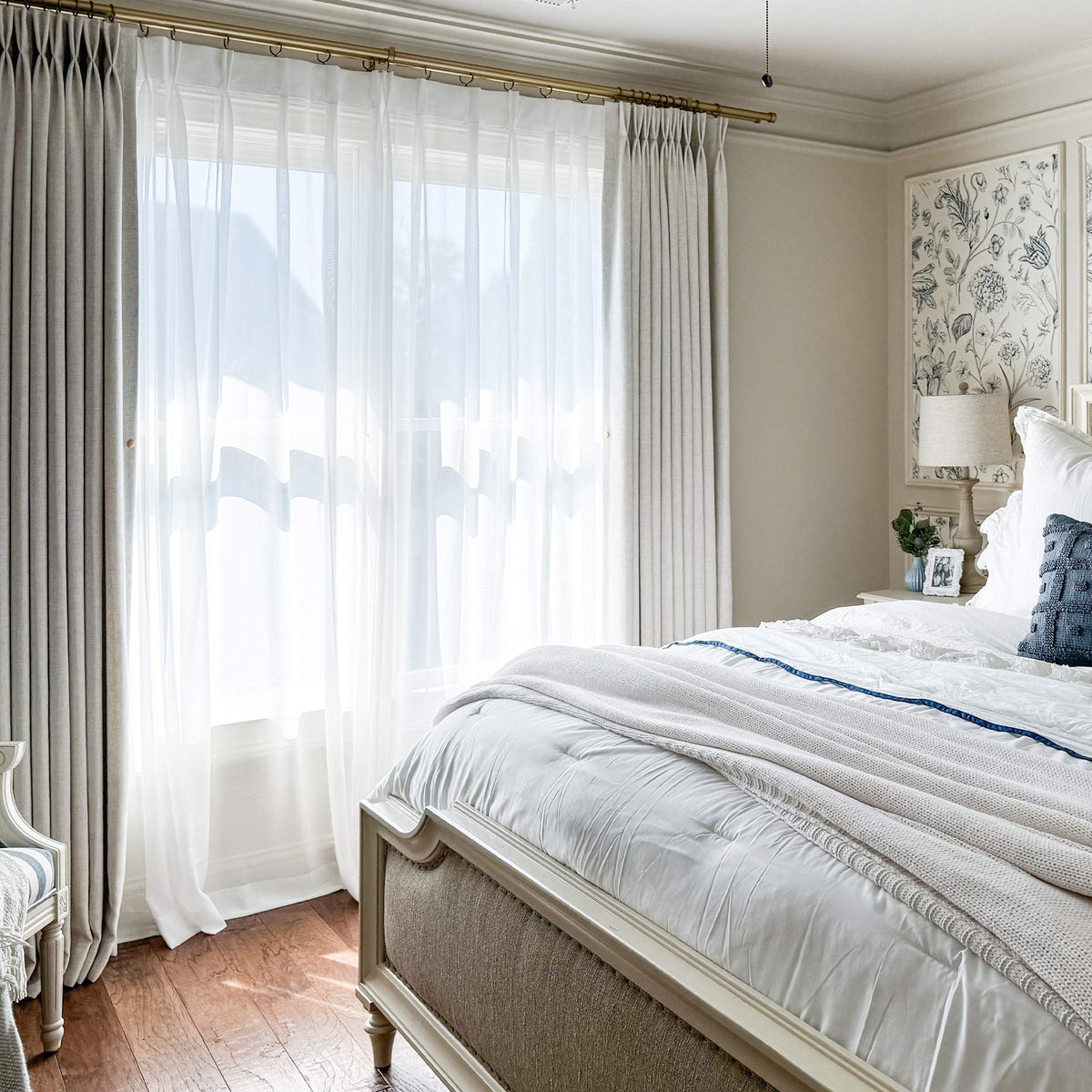 Margaret Durable Solid Sheer Curtains