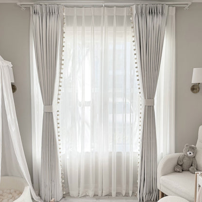 Margaret Durable Solid Sheer Curtains