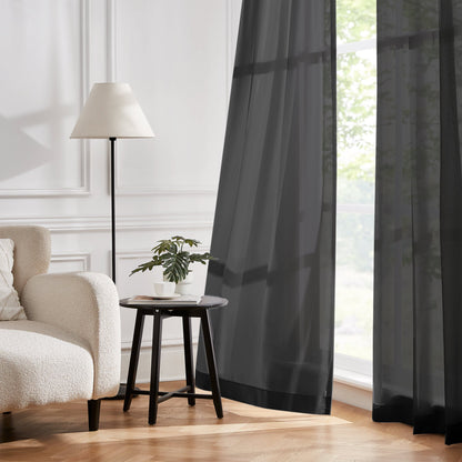 Margaret Durable Solid Sheer Curtains