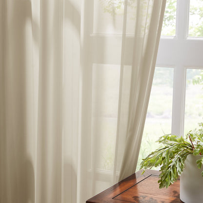 Margaret Durable Solid Sheer Curtains