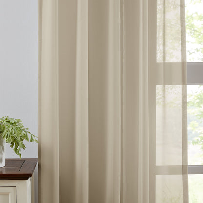 Margaret Durable Solid Sheer Curtains