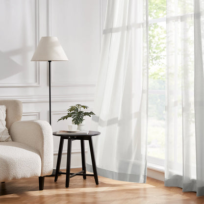 Margaret Durable Solid Sheer Curtains
