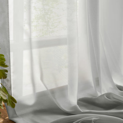 Margaret Durable Solid Sheer Curtains