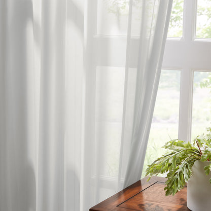 Margaret Durable Solid Sheer Curtains
