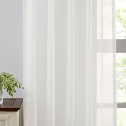 Margaret Durable Solid Sheer Curtains