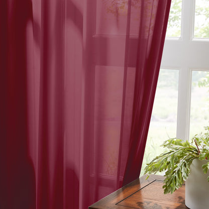 Margaret Durable Solid Sheer Curtains