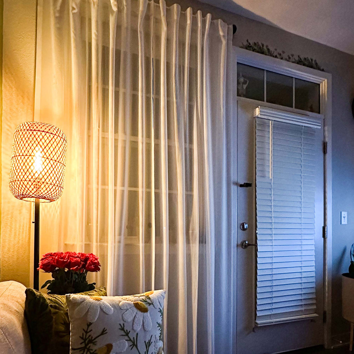 Margaret Durable Solid Sheer Curtains