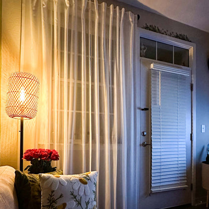 Margaret Durable Solid Sheer Curtains